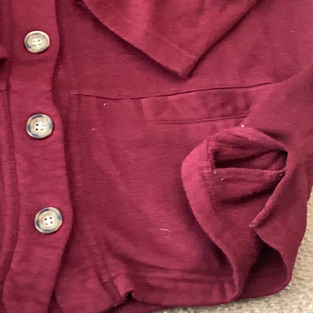 Button Sweatshirt Button Down - Picture 5 of 7